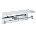 Alpine Industries Double Toilet Paper Holder with Shelf Storage Rack, Chrome finish 487-C